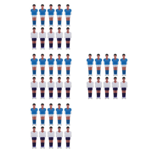 40Pcs Resin Foosball Player Dolls Assorted Mini Table Soccer Figures