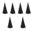 6Pcs Reusable Black Speaker Holder Covers Stylish Polyester Stage Tool 7