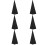 6Pcs Reusable Black Speaker Holder Covers Stylish Polyester Stage Tool 8