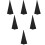 6Pcs Reusable Black Speaker Holder Covers Stylish Polyester Stage Tool 9