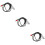 3Pcs Practical Black Audio Transferring Cable for Guitar Mic 9