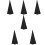 6Pcs Reusable Black Speaker Holder Covers Stylish Polyester Stage Tool 11