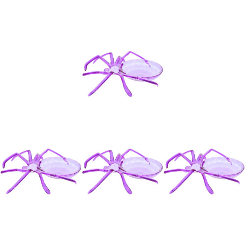 4Pcs Reusable Plastic Dessert Tray Spider Shape Desktop Fruit Plate 1