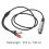 3Pcs Practical Black Audio Transferring Cable for Guitar Mic 10