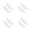 8Pcs White Plastic Planter Drip Tray Square Flower Pot Base for Bonsai 4
