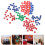 6Packs Party Activity Raffle Balls Colored Plastic Number Balls 9