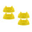 4Pcs Yellow PP Ball Cradle Display Stand for Football 7