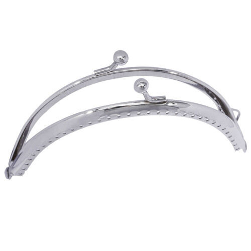 2Pcs Silver Purse Clasp Frame Metal Lock for Handbag Making Crafts 1