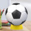 4Pcs Yellow PP Ball Cradle Display Stand for Football 9