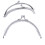2Pcs Silver Purse Clasp Frame Metal Lock for Handbag Making Crafts 3