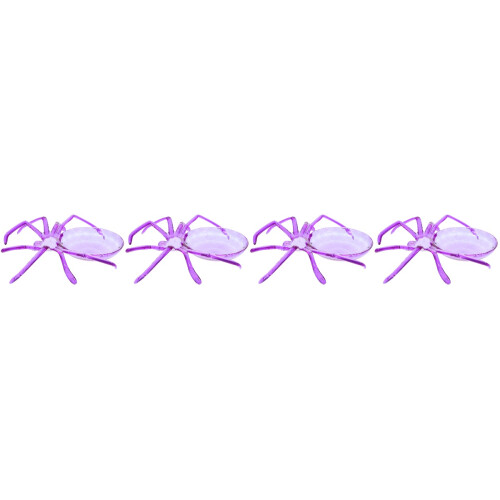 4Pcs Reusable Plastic Dessert Tray Spider Shape Desktop Fruit Plate 2