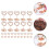 80Pcs Metal Table Number Holders Rose Gold Memo Clips for Photo Cards 11