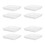 8Pcs White Plastic Planter Drip Tray Square Flower Pot Base for Bonsai 5