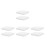 8Pcs White Plastic Planter Drip Tray Square Flower Pot Base for Bonsai 7