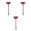 3Pcs Red Silicone Tea Leaf Tea Tray Cleaner Compact Design 1