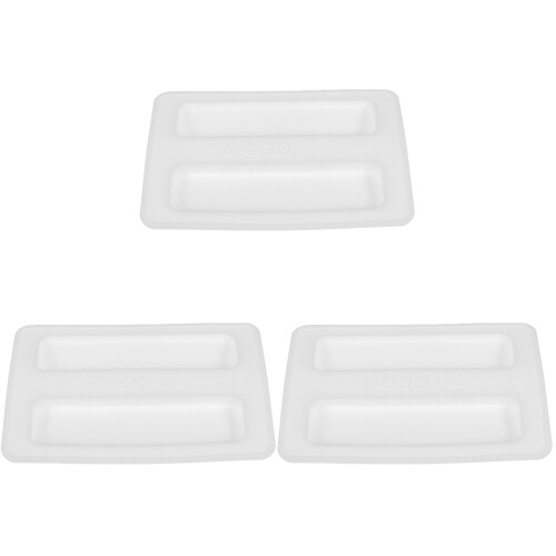 3Pcs White Silicone Toaster Covers Home Kitchen Protective Lid