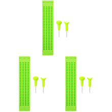 3Sets Reusable Green Plastic Braille for Blind Writing Use