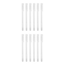 12Pièces Colle Bâton Blanche Sèche Rapide Stylo Précis Pour Bricolage