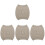 4Pcs Winter Stomach Warmer Belt Khaki Polyester Comfort Support 1