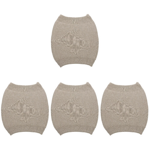 4Pcs Winter Stomach Warmer Belt Khaki Polyester Comfort Support