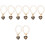 8Pcs Durable Black Aluminum Letter Charms Chain for Decorative Use 4