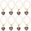 8Pcs Durable Black Aluminum Letter Charms Chain for Decorative Use 6