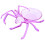 4Pcs Reusable Plastic Dessert Tray Spider Shape Desktop Fruit Plate 7