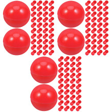 150Pcs Plastic Seamless Red Balls for Party Decor and Games