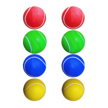 16Pcs Durable PU Tennis Balls Assorted Colors for Playing and Training