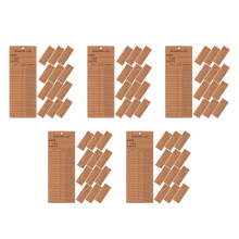 250Pcs Paper Library Card Bookmarks for Reading Tracking