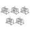 5Pcs Multifunctional Rack Stainless Steel Bread Holder 5
