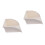 2Pcs White PVC Downspout Splash Block Gutter Connector for Water Flow 2
