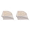 2Pcs White PVC Downspout Splash Block Gutter Connector for Water Flow 5