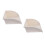 2Pcs White PVC Downspout Splash Block Gutter Connector for Water Flow 7