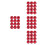 48Pcs Red Hips Foosball Table Balls for Smooth Play and Game 6