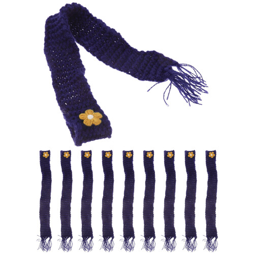 20Pcs Adjustable Cotton Mini Scarf Dark Blue Doll Accessory 1
