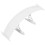 2Pcs White Car Rear Tail Wing ABS Durable Universal Car Spoiler 2