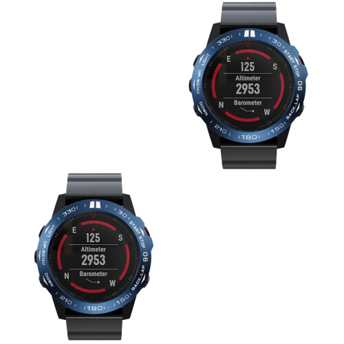 2Pcs Blue Watch Shell Chic Protective Install Watch Frame 2
