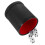 2Pcs Black PU Shaker Cups Quiet Lined Accessories for Games 2