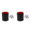 2Pcs Black PU Shaker Cups Quiet Lined Accessories for Games 4
