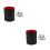 2Pcs Black PU Shaker Cups Quiet Lined Accessories for Games 6