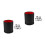 2Pcs Black PU Shaker Cups Quiet Lined Accessories for Games 8