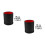 2Pcs Black PU Shaker Cups Quiet Lined Accessories for Games 9