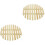 2Pcs Bamboo Steamer Mats Reusable Liner Mesh for Kitchen Use 4