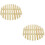 2Pcs Bamboo Steamer Mats Reusable Liner Mesh for Kitchen Use 7