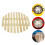 2Pcs Bamboo Steamer Mats Reusable Liner Mesh for Kitchen Use 10