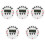 5Pcs Practical Poker Game Digital Timer for Home and Parties 4