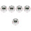 5Pcs Practical Poker Game Digital Timer for Home and Parties 5
