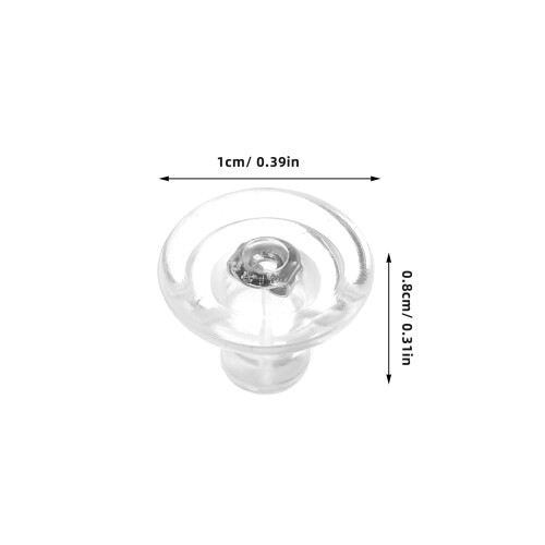 25Pcs Silicone Earring Backs for Studs Clear Locking Soft Comfort Fit 2
