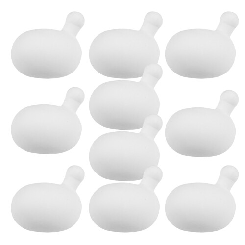 50Pcs White Rubber Insert Balls for DIY Stress Relief 2